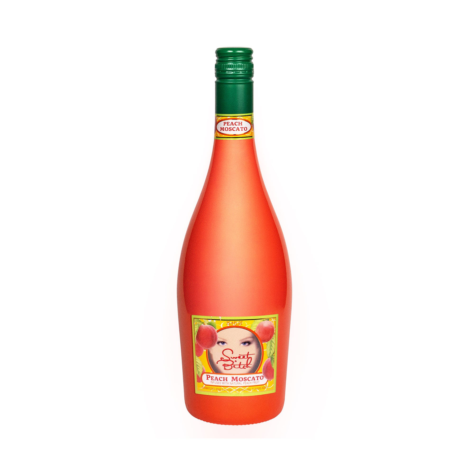 Sweet Bitch Peach Moscato Painted Bottle